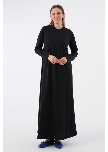 Siyah-Uzun Kollu Içlik Elbise