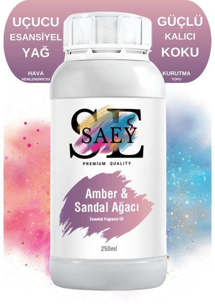 Amber Sandal Ağacı Esansiyel Uçucu Koku Yağ Buhurdanlık Yağı Difüzör Esansı Hobi Esans 250ml