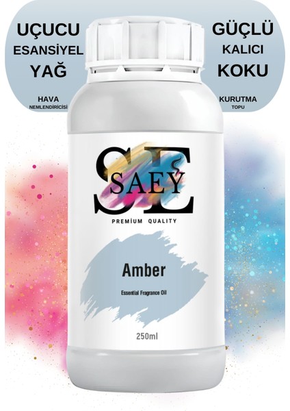 Amber Esansiyel Uçucu Koku Yağ Buhurdanlık Yağı Difüzör Esansı Hobi Esans 250ml