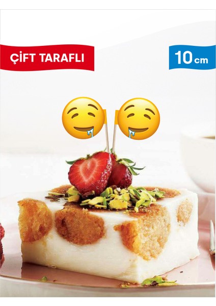 Canı Tatlı Çeken Emojili Tatlı Bayrak Kürdan fırsatları