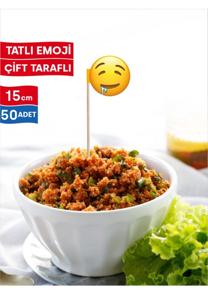 Canı Tatlı Çeken Emojili Tatlı Bayrak Kürdan fiyatları