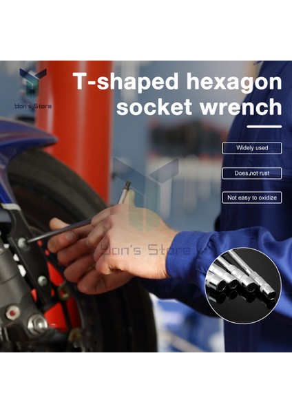 T17 Tarzı T Tipi Evrensel Soket Anahtar Yüksek Cr-V Altıgen Soket Anahtarı Çelik Ispanyol Anahtar El Aletleri Otomatik Tamir Için (Yurt Dışından) modelleri