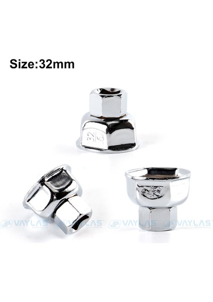 32MM Tarzı Araba Tamir Için 6 Flütlü Filtre Anahtarı Kapağı Yağ Değişim Aracı '' Sürücü Başlığı Çıkarma Yağ Filtre Anahtarı (Yurt Dışından)