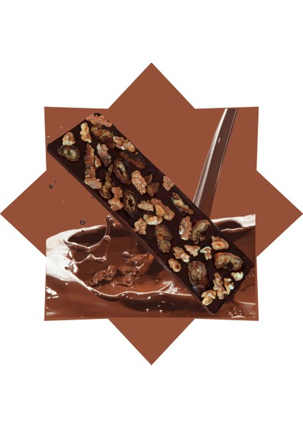 Catsı Chocolate Sütlü Çikolata Hurma-Cevizli 200 G