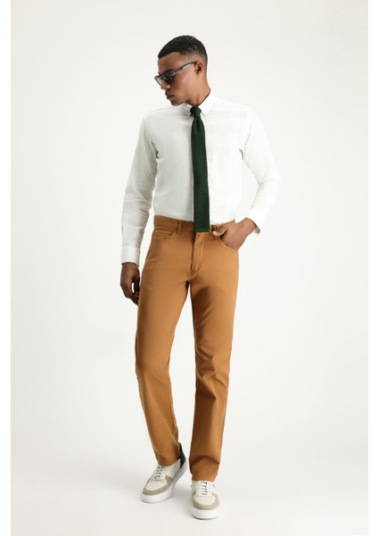 Regular Fit Likralı Kanvas / Chino Pantolon fiyatları