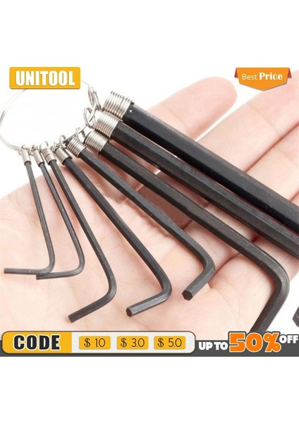 Çelik Işleme Altıgen Uç Allen Anahtarı Bisiklet Tamir Seti Kiti Aracı Kullanım (Yurt Dışından)