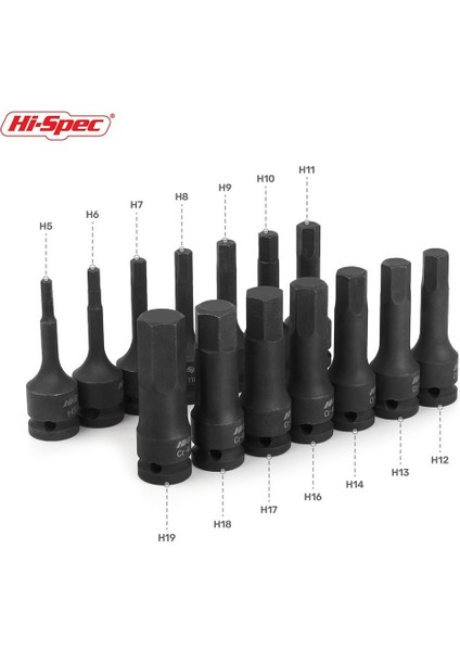 H14 Tarzı Torx Bit Soket Seti H5-H19 Adaptör Kafa Için Tork Anahtarı Ratchet Soket Anahtarı Uç Seti Cr-Mo Tornavida Bitleri Seti (Yurt Dışından)
