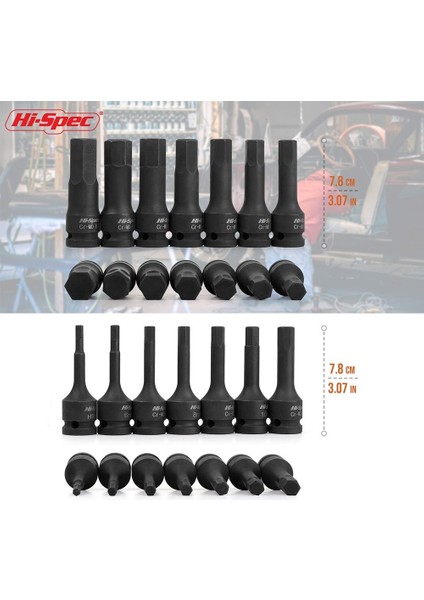 H14 Tarzı Torx Bit Soket Seti H5-H19 Adaptör Kafa Için Tork Anahtarı Ratchet Soket Anahtarı Uç Seti Cr-Mo Tornavida Bitleri Seti (Yurt Dışından)