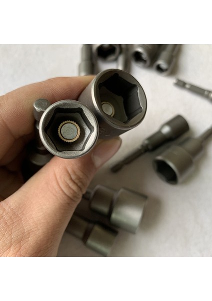 19MM Tarzı 65MM Uzunluk Elektrik Gücü Manyetik Tornavida Somun Sürücü Seti Hex Shank Metrik Anahtar Soket Bit Crv (Yurt Dışından)