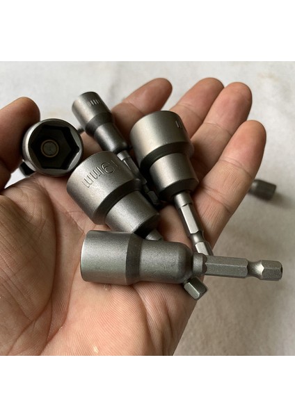 19MM Tarzı 65MM Uzunluk Elektrik Gücü Manyetik Tornavida Somun Sürücü Seti Hex Shank Metrik Anahtar Soket Bit Crv (Yurt Dışından)