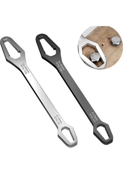 Siyah 8-22MM Tarzı Evrensel Torx Anahtar Kalınlığı Kendini Sıkıştıran Ayarlanabilir Anahtar Tahtası Çift Başlı Torx Anahtarı El Aletleri (Yurt Dışından) modelleri