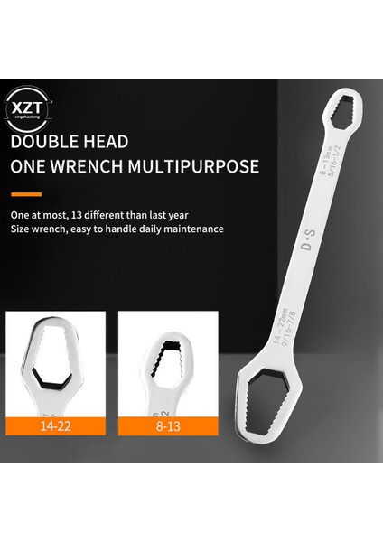 8--22MM 270MM Beyaz Stil Evrensel Torx Anahtarı Tahta Ayarlanabilir Çift Başlı Torx Anahtarı Kendinden Sıkıştırma Gözlük Anahtarı Çok (Yurt Dışından) fiyatları