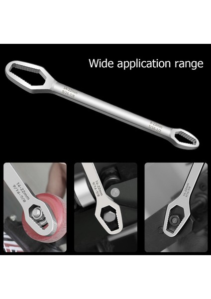 8-22MM Siyah Tarzı Evrensel Torx Anahtar Kalınlığı Kendinden Sıkıştırmalı Ayarlanabilir Anahtar Tahtası Çift Başlı Torx Anahtarı El Aletleri (Yurt Dışından) indirimleri