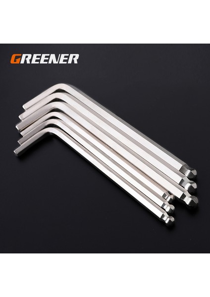 9mm Uzun Stil Greener 1 Adet Çift Uçlu L Tipi Tornavida Hex Wrench Uzatılmış Allen Anahtarı Altıgen Top Başlıklı Anahtar El Aletleri (Yurt Dışından)