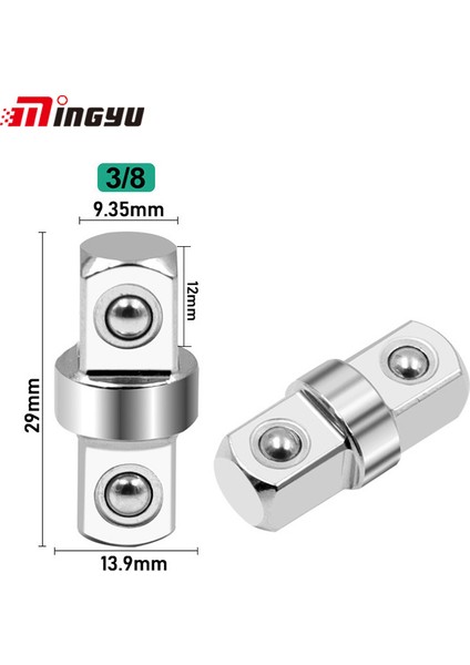 2 Adet Tarzı Iki Uçlu Erkek Soket Adaptörü Kare Kafa Kare Kafa Adaptör Aracı Soket Dönüştürücü Kafa Kol Adaptörü (Yurt Dışından)