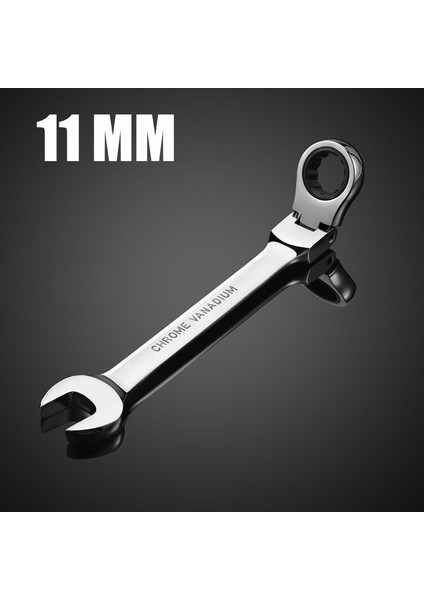 11MM Tarzı Çift Başlı Ratchet Anahtar Hızlı Tork Anahtarı Oto Bisiklet Tamir Ev Alet Seti (Yurt Dışından)