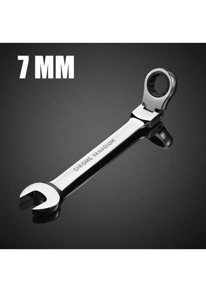 7mm Tarzı Çift Başlı Ratchet Anahtar Hızlı Tork Anahtarı Oto Bisiklet Tamir Ev Alet Seti (Yurt Dışından)