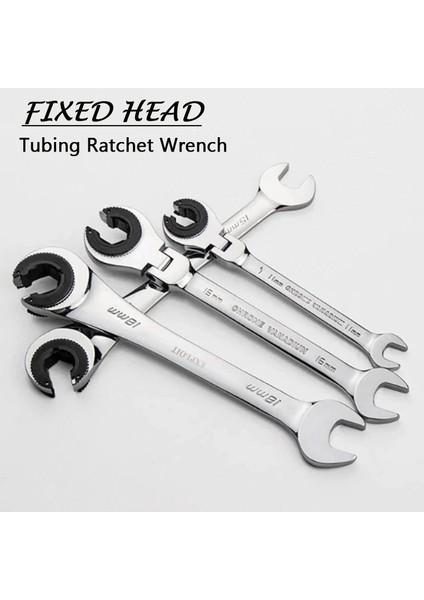 Sabit Kafa Stili 10 mm 1 Adet Boru Ratchet Anahtarı Çift Uçlu Yağ Anahtarları Boru Ratchet Kombine Anahtarlar Dişli Halka Anahtarı El Aletleri (Yurt Dışından) fiyatları