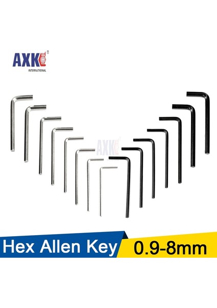 Nikel Kaplama Stili 3mm 10 Adet L Şekilli Altıgen Hex Anahtarı Karbon Çelik Allen Anahtarı (Yurt Dışından)