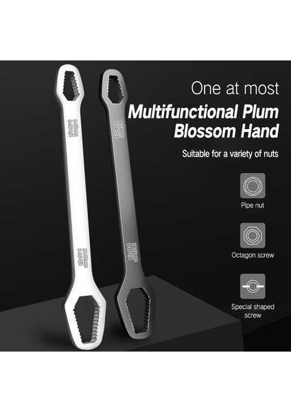 Küçük Siyah 8-22MM Stili Aleekit Çift Başlı Anahtar Çok Fonksiyonlu Tornavida Somun Anahtarı Tamir El Aletleri Ratchet Anahtarı Evrensel Anahtar (Yurt Dışından) fırsatları