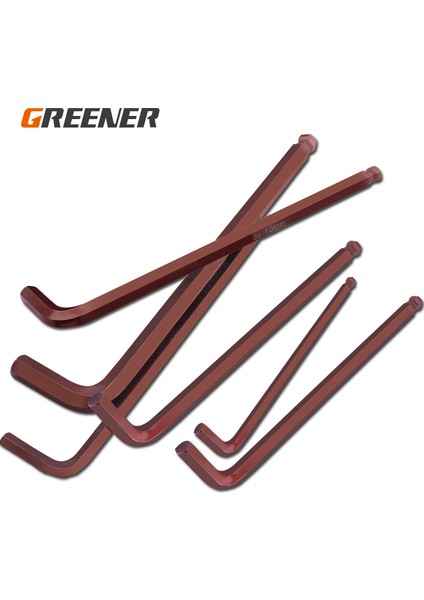 2.5mm 2 Adet Top Kafa Stili Yeşil L Şekilli Altıgen Anahtar Top Başlı Tek Anahtar El Aletleri (Yurt Dışından) fiyatları