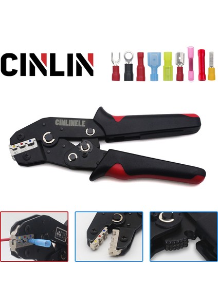 CLB-02C Tarzı Yalıtım Terminalleri Sıkma Pense Kırılmaz Sıkma Kalıpları Seti Ratchetli Tel Sıkma Aracı Terminaller Elektrik Bv Bht 02C (Yurt Dışından)