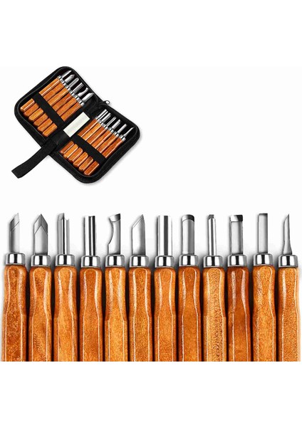 Ağaç Saplı Ahşap Oyma Oyma Kesen Seti Kesici Ahşap Oyma Bıçak Seti El Aleti Kiti (Yurt Dışından) modelleri