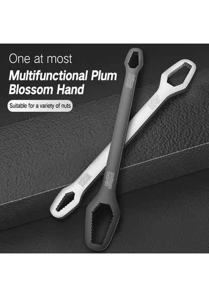 Küçük Simli 8-22MM Stili Aleekit Çift Başlı Anahtar Çok Fonksiyonlu Tornavida Somun Anahtarı Tamir El Aletleri Ratchet Anahtarı Evrensel Anahtar (Yurt Dışından)