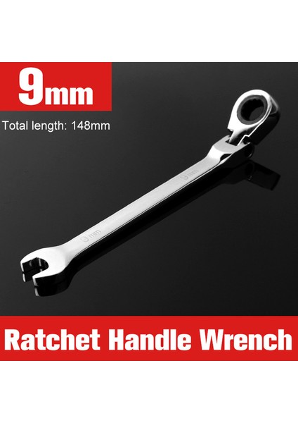 9mm Tarzı Anahtar Ratchet Anahtarı, Yüksek Ratchet Anahtarı, Araç Onarım Aracı Evrensel Anahtar Aracı Için Araç Onarım Anahtarı Seti (Yurt Dışından)