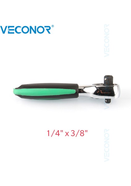 3-8 x 1-4 Inç Stili Yüksek Tork Anahtarı 24 Dişli Ters Çevrilebilir 24 Köşe Sürücü Krom Vanadyum Çelik Soket Anahtarı (Yurt Dışından)