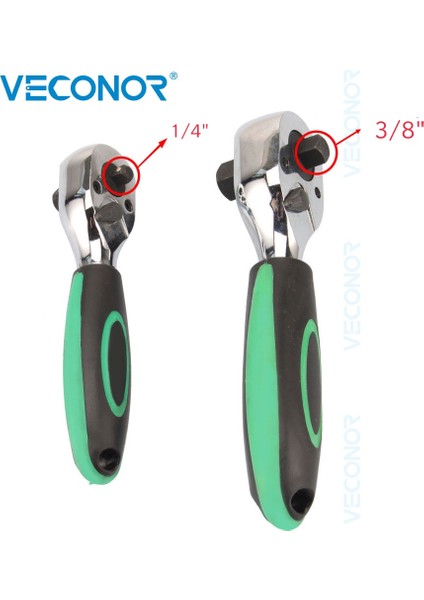 3-8 x 1-4 Inç Stili Yüksek Tork Anahtarı 24 Dişli Ters Çevrilebilir 24 Köşe Sürücü Krom Vanadyum Çelik Soket Anahtarı (Yurt Dışından) modelleri