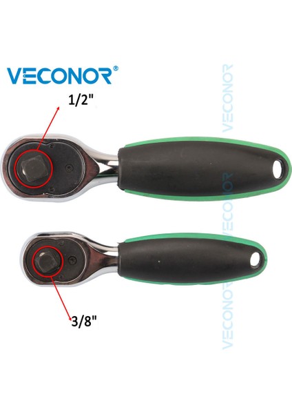 3-8 x 1-4 Inç Stili Yüksek Tork Anahtarı 24 Dişli Ters Çevrilebilir 24 Köşe Sürücü Krom Vanadyum Çelik Soket Anahtarı (Yurt Dışından) fırsatları