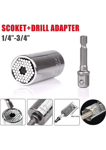 Smarlan Evrensel Tork Anahtarı Kafa Çok Fonksiyonlu Evrensel Kılıf Taşınabilir Çok Fonksiyonlu El Aletleri Seti (Yurt Dışından) fiyatları