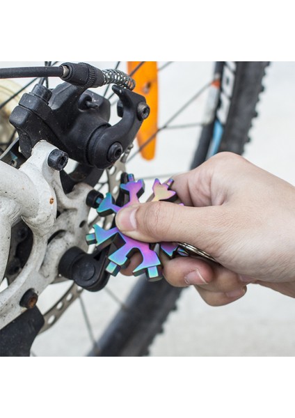 Mavi Stil Taşınabilir Edc Çok Fonksiyonlu Tork Kar Torbası Anahtarı Alüminyum Çelik Altıgen Evrensel 18-In-1 Sekizgen Tornavida Ev Aleti (Yurt Dışından)