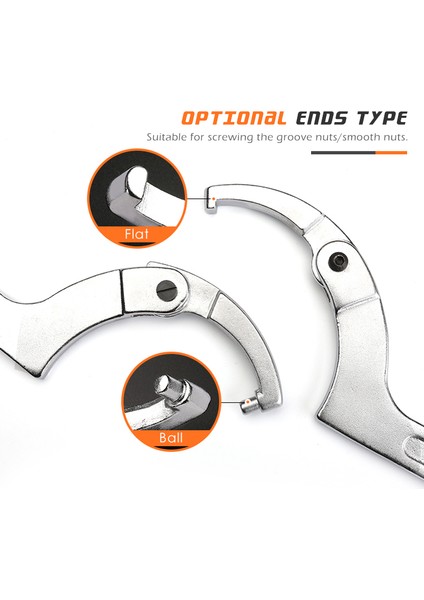YUVARLAK19'DAN 51'e Tarzı Kındlov Evrensel Anahtar Ayarlanabilir Kanca Açık Uç Anahtar Takımı Somun Civata Onarım Motosiklet Bisiklet El Aletleri (Yurt Dışından) indirimleri
