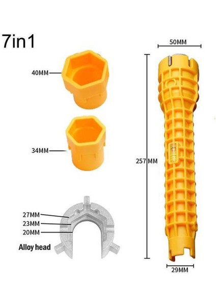 7'si 1 Arada Sarı Stil 1 Set 8 In1 Çok (Yurt Dışından)