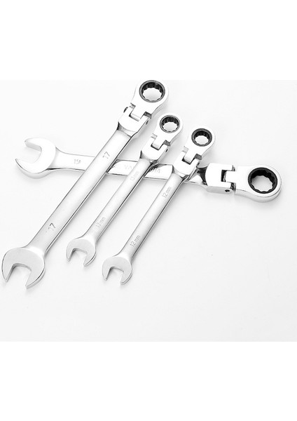 8mm Tarzı Esnek Kafa ile Kombine Ratchet Anahtar, Çift (Yurt Dışından) fırsatları