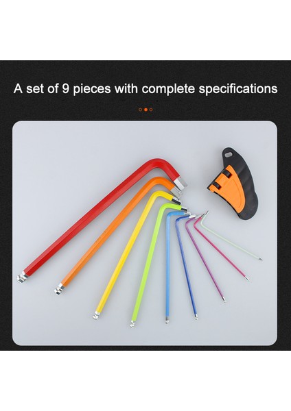 Katlanabilir 9pcs Tarzı Allen Anahtarı Seti Topu Uçlu Torx Yıldız Anahtarlar L-Tip Iç Hexagon Şişe Anahtarı Evrensel Çok Renkli Uzun Metrik Anahtar (Yurt Dışından) modelleri
