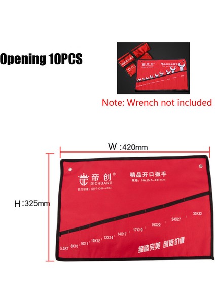 Siyah Stil Kanvas Anahtar Seti Saklama Çantası Katlanabilir Ratchet Anahtar Organizatörü Ispanya Torbası El Aleti Saklama Çantaları (Yurt Dışından)