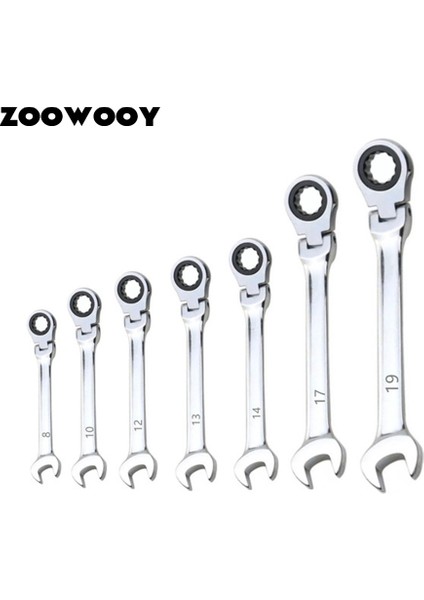 8mm Tarzı Esnek Başlıklı Kombine Ratchet Anahtar Takımı - Çift (Yurt Dışından) fırsatları