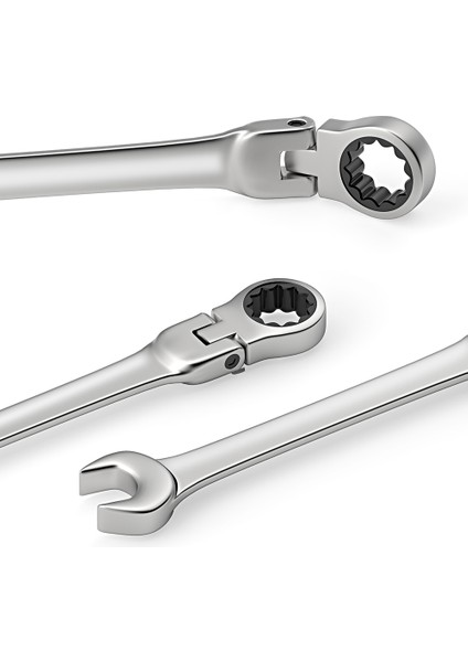 6mm Tarzı Esnek Başlıklı Kombine Ratchet Anahtar Takımı - Çift (Yurt Dışından) modelleri