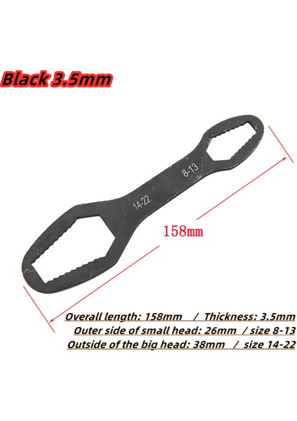 Mor Tarzı Yeni Evrensel Torx Anahtarı Tahta Ayarlanabilir Çift Başlı Torx Anahtarı Mekanik Atölye Çok Fonksiyonlu El (Yurt Dışından)