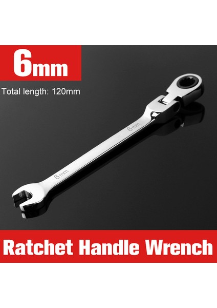 6mm Tarzı Aktif Kafa Anahtarı Seti, Ratchet Anahtar Araba Tamir Aracı Evrensel Anahtar Aracı, Araba Tamir Anahtarlar Seti (Yurt Dışından)