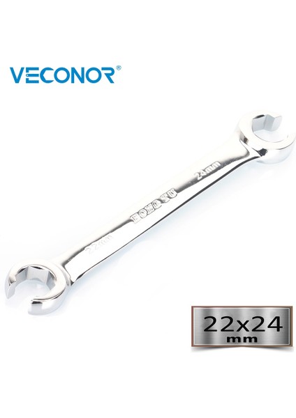 Veconor Flare Nut Anahtarı Yağ Boru Anahtarı Ayna Parlak Yüksek Torklu Çok (Yurt Dışından)