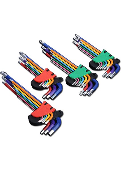 Torx Anahtar Seti Kısa Stil Bisiklet Tamiri Için Allen Vida Uzun Kol Hex Anahtar Seti Allen Anahtarı Seti Için L Anahtar Kiti Hexagon Anahtarı El Aletleri (Yurt Dışından)