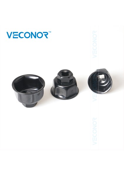 Siyah Stil 36 mm Veconor Yağ Filtre Anahtarı Kapağı Çıkarma Aracı 6 Yivli 1/2 Sürücü (Yurt Dışından)