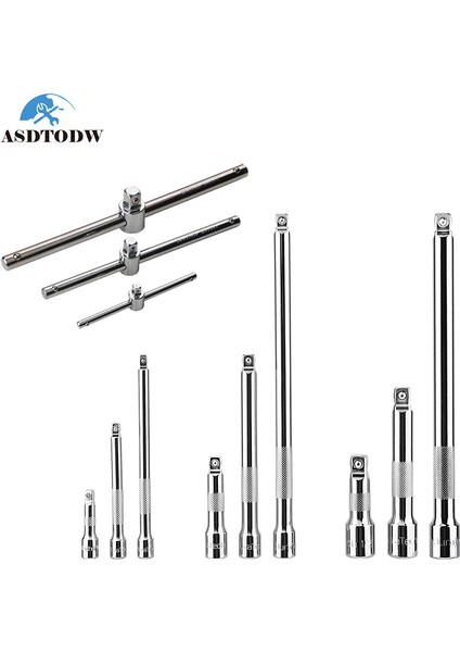 1-4 4 Inç (100 Mm) Stili 1 Adet Sürücü Priz Anahtarı Uzatma Kaydırma Çubuğu Oto Tamir Crv Malzeme Uzatılmış Kaydırma Çubuğu Araçlar (Yurt Dışından)