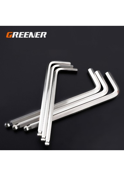 4mm Uzatılmış Stil Greener 1 Adet Çift Uçlu L Tipi Tornavida Hex Wrench Uzatılmış Allen Anahtarı Altıgen Top Başlıklı Anahtar El Aletleri (Yurt Dışından)