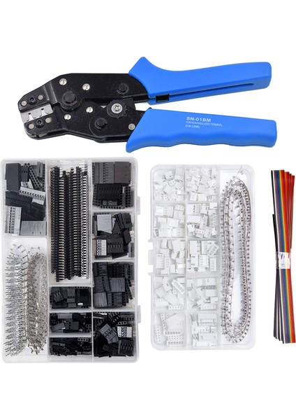 1550PCS Tarzı SN-01BM Krimp Pense Kiti Çakmak Aracı Dupont Konnektör Jst-Xh Konnektörler Awg ² (Yurt Dışından)