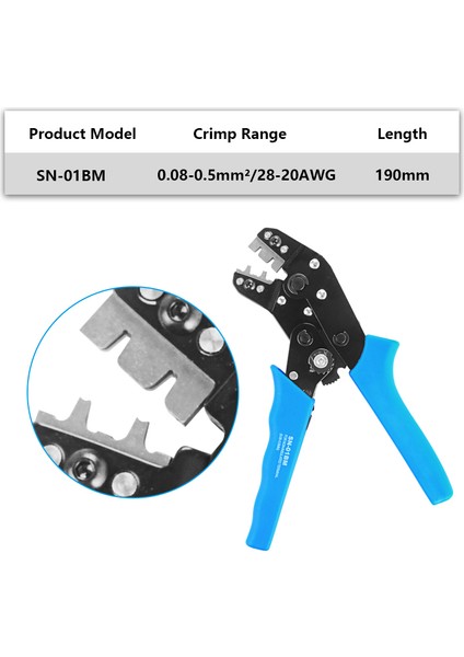 1550PCS Tarzı SN-01BM Krimp Pense Kiti Çakmak Aracı Dupont Konnektör Jst-Xh Konnektörler Awg ² (Yurt Dışından)